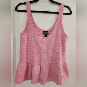 Scoop peplum tank